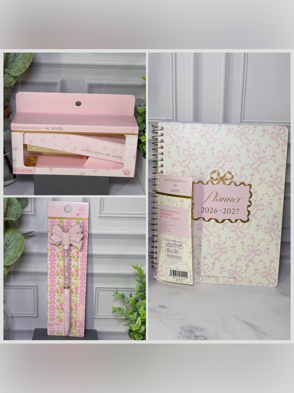 LoveShackFancy Target Planner, Stapler, & Pen Bundle BNWT
